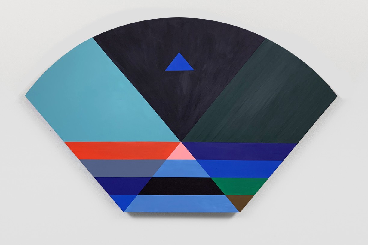 'VIEW_3B_01', 2019. Pigment and acrylic on wood. 25.5 × 36 inches